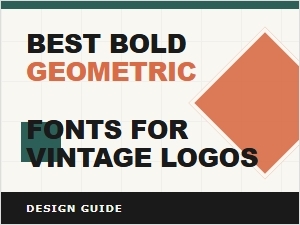 Blocky Geometric Fonts for Vintage Logo Designs