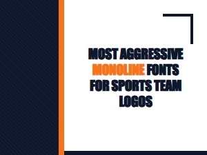 The Best Monoline Fonts for Sport Logos